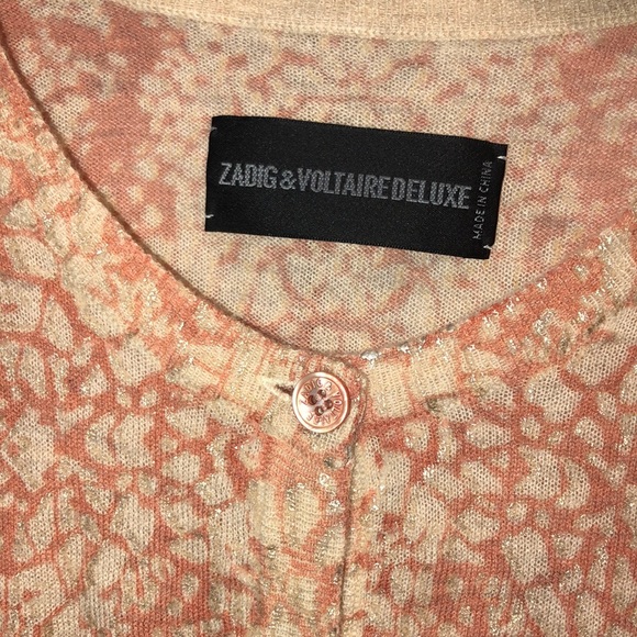 Zadig & Voltaire Deluxe 100% Cashmere Buttoned Front Cardigan. Size S - Picture 3 of 8